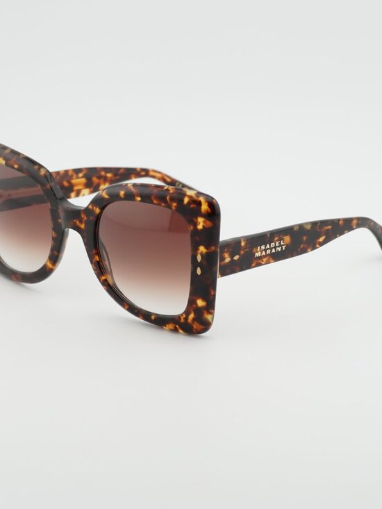 Isabel Marant IM 0120/S 0086 HA Sunglasses Havana Square Frame, Brown Lenses main image 9